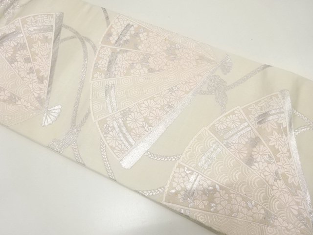 JAPANESE KIMONO / ANTIQUE FUKURO OBI (MATERIALS) / FLORAL / CLASSICAL 